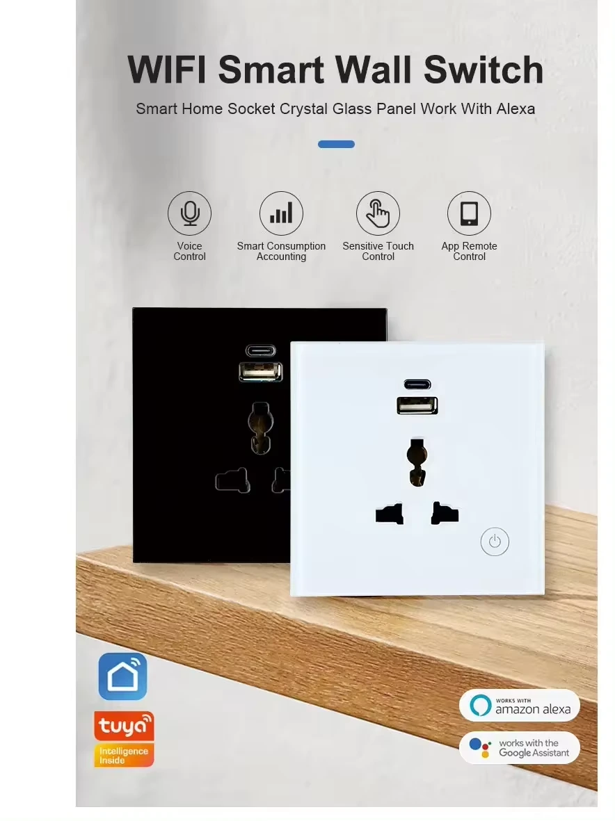 86 type Tuya smart WiFi wall socket