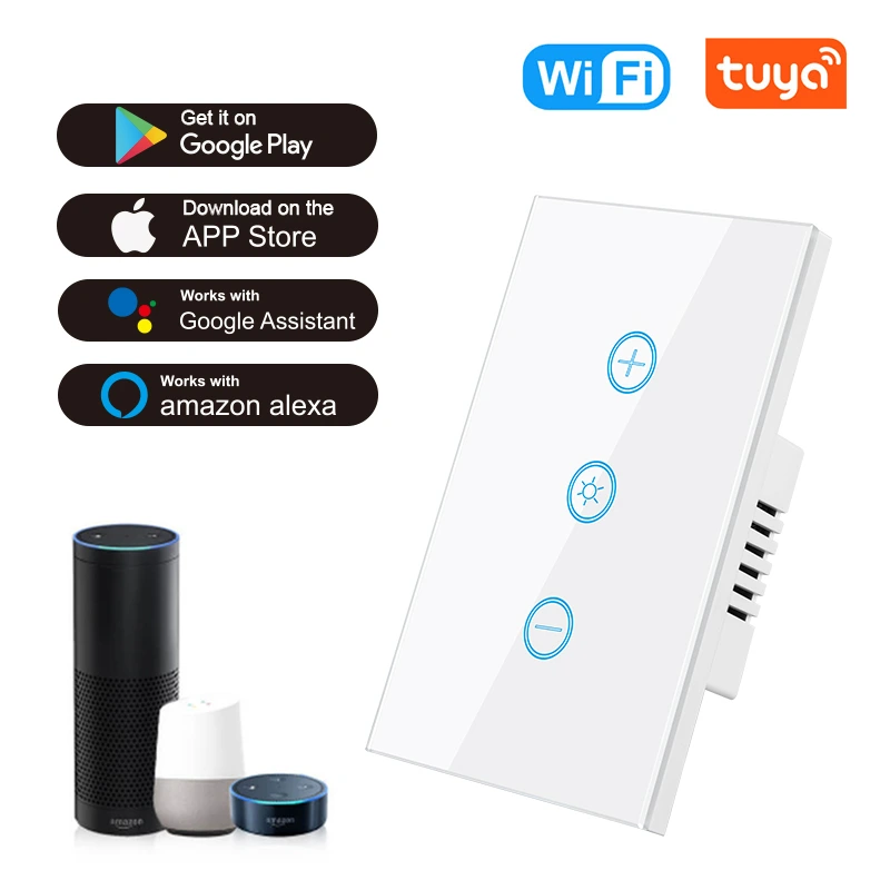 Tuya WiFi smart dimmer switch 250V