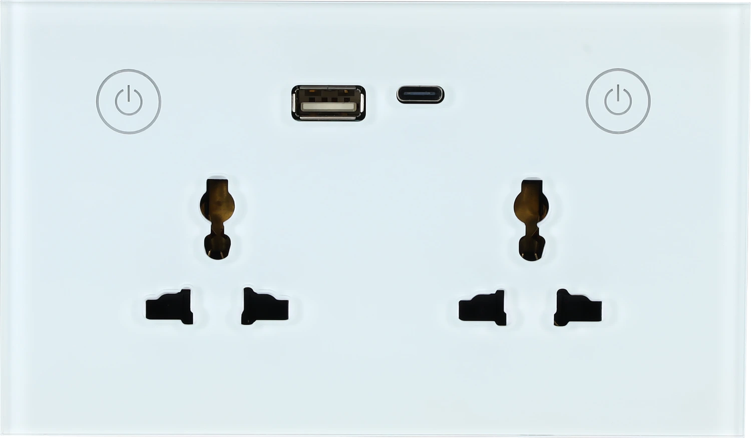 147mm glass Tuya smart wall socket
