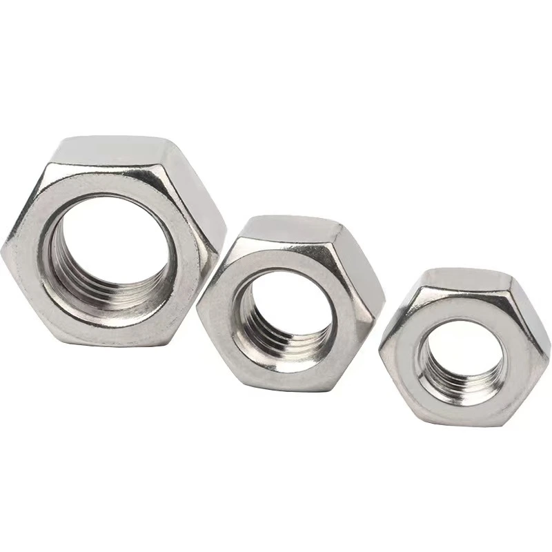 DIN934 carbon steel hex nuts M3 to M48