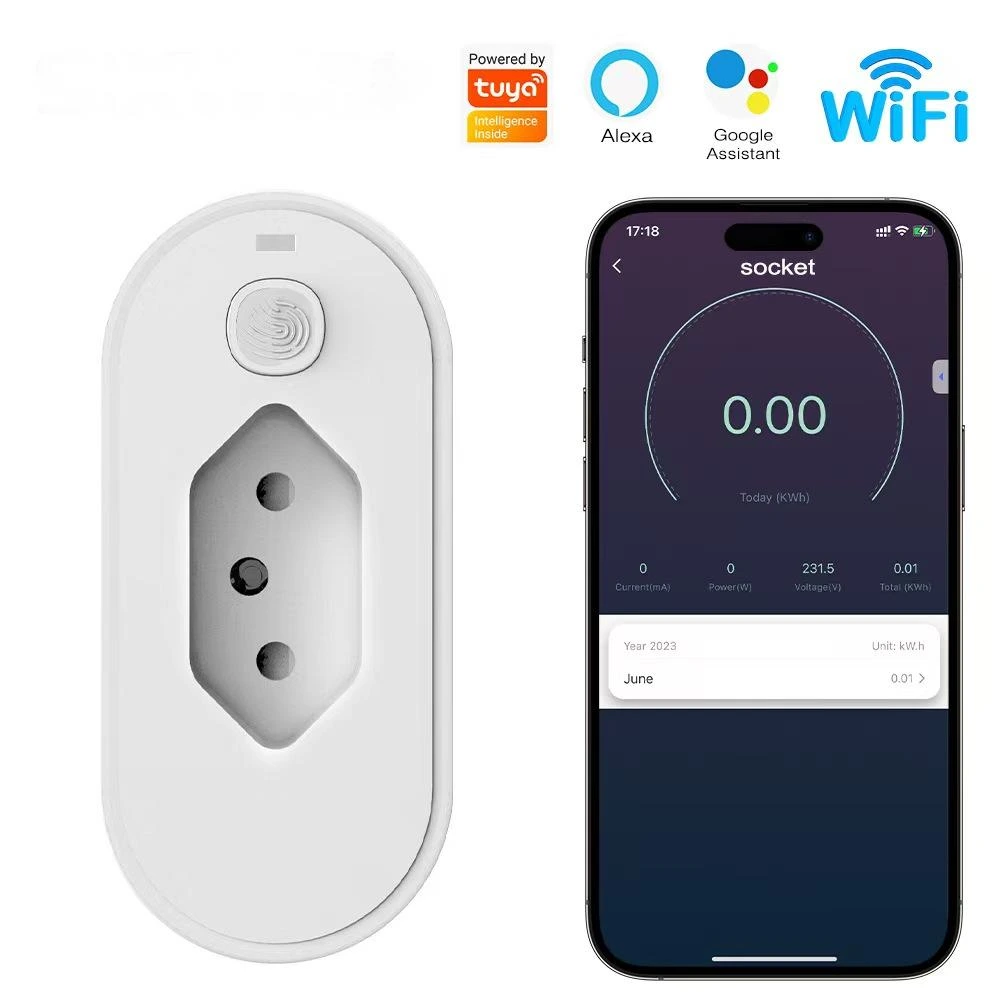 Tuya WiFi Zigbee 3.0 smart plug for Brazil