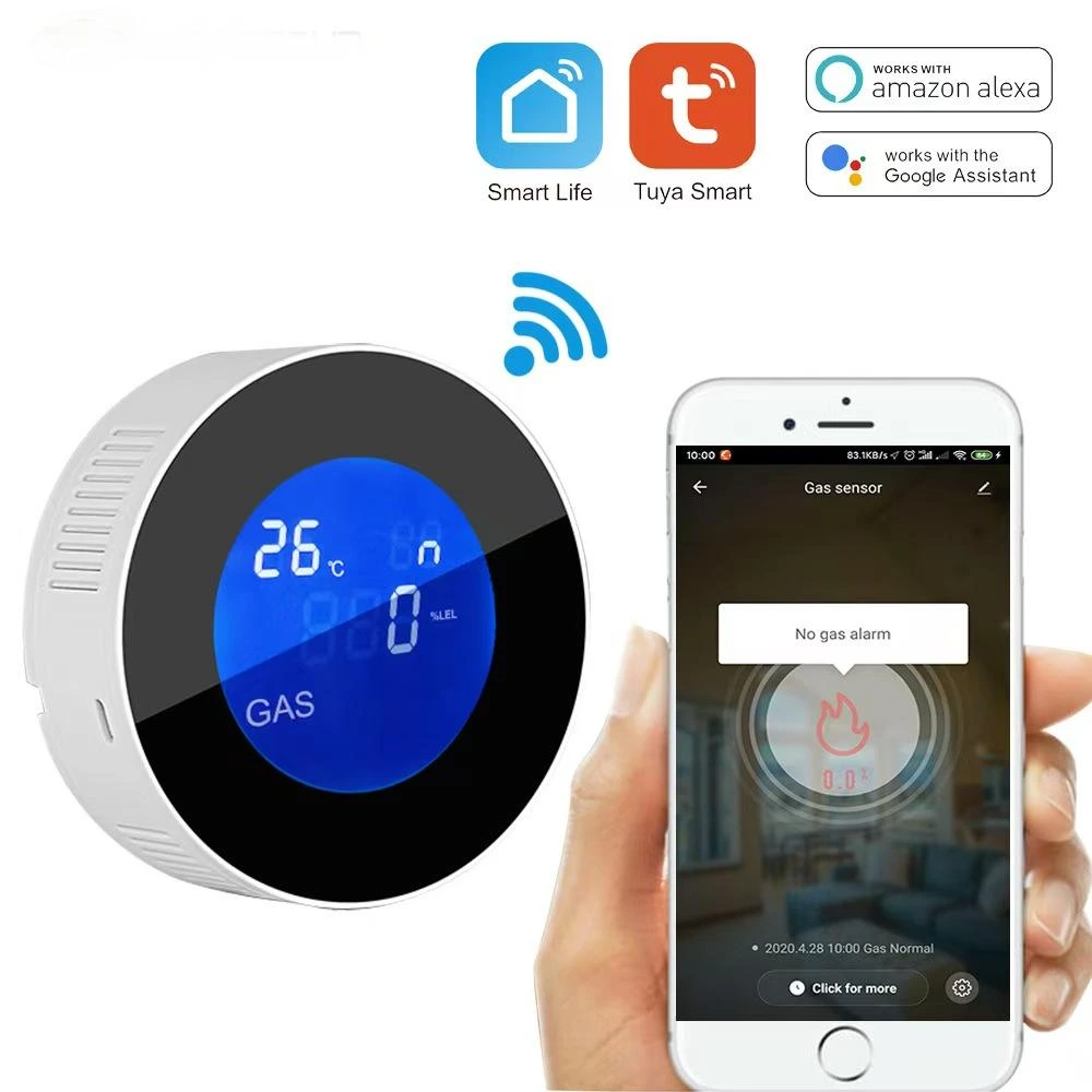 Tuya WiFi smart gas leakage sensor