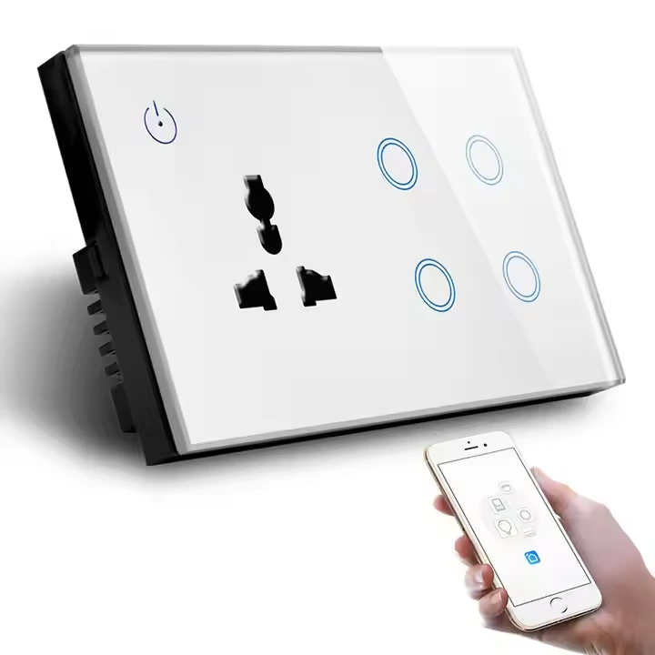 147x86mm 4 gang Smart Life WiFi switch