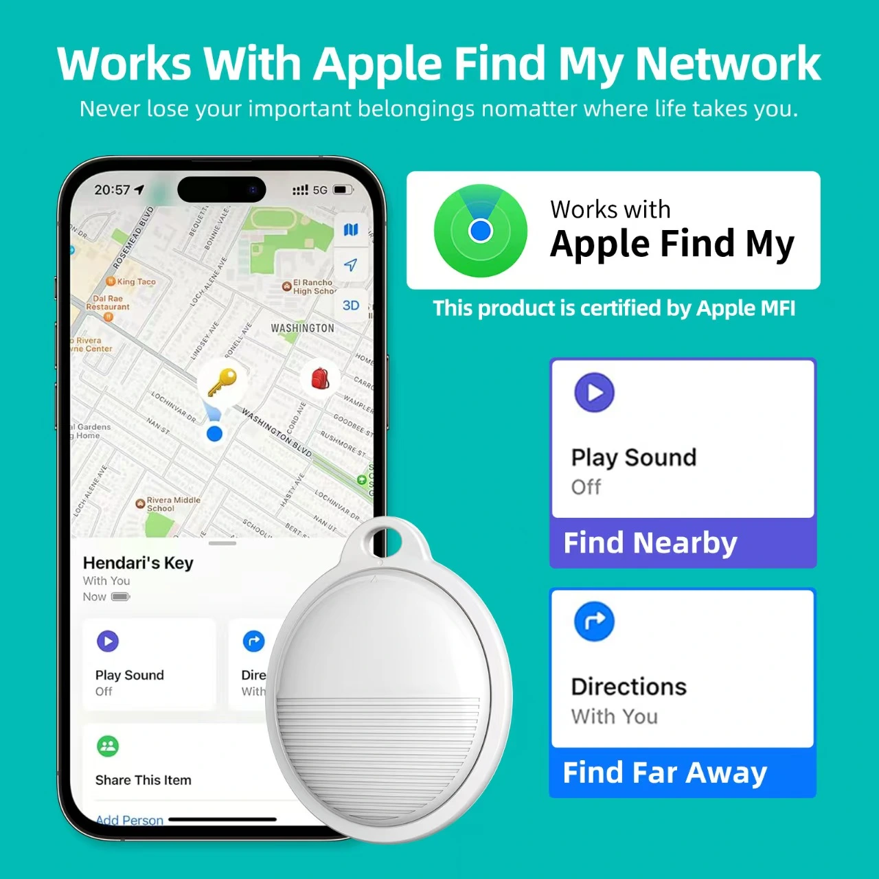 smart anti-loss key finder for iPhone