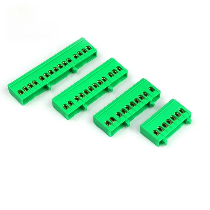 7 way DIN rail mounted screw terminal block